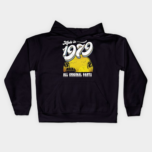 Made in 1979 All Original Parts Kids Hoodie by KsuAnn